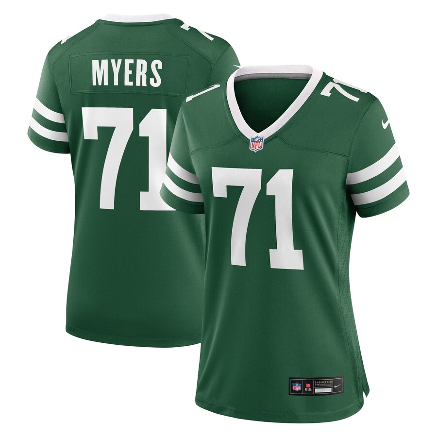 Women's New York Jets Josh Myers Nike Legacy Green Team Game Jersey - U-jersey
