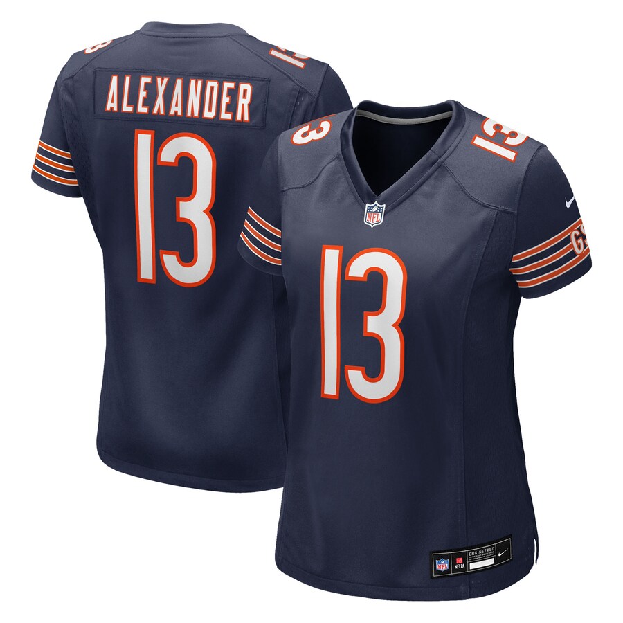 Women's Chicago Bears Maurice Alexander Nike Navy Team Game Jersey - U-jersey