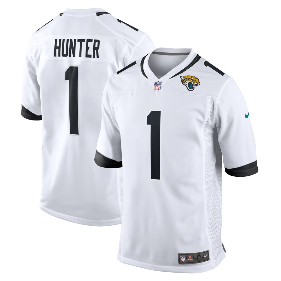 Men's Jacksonville Jaguars Travis Hunter Nike White 2025 NFL Draft First Round Pick Game Player Jersey - U-jersey