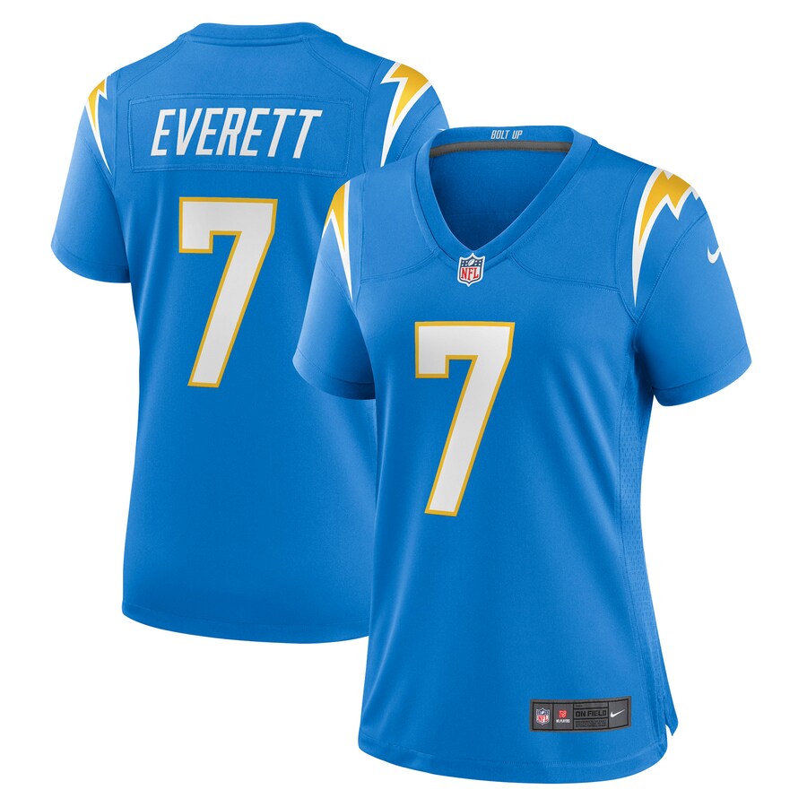 Women's Los Angeles Chargers Gerald Everett Nike Powder Blue Player Game Jersey - U-jersey