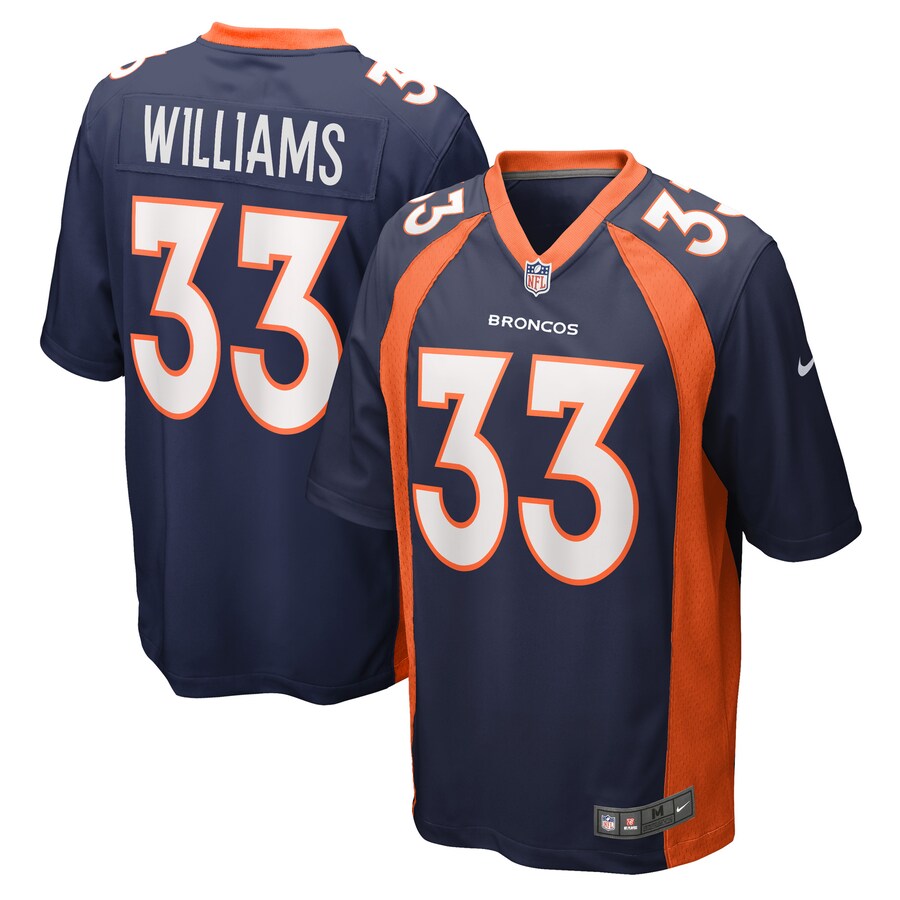 Men's Denver Broncos Javonte Williams Nike Navy Home Game Player Jersey - U-jersey