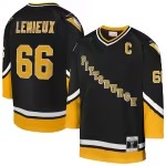 Youth Pittsburgh Penguins Mario Lemieux Mitchell & Ness Gold 1992/93 Captain Patch Blue Line Player Jersey - U-jersey