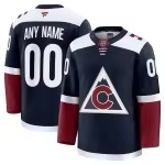 Men's Colorado Avalanche Fanatics Navy Alternate Premium Custom Jersey - U-jersey