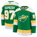Men's Minnesota Wild Kirill Kaprizov Fanatics Green Alternate Premium Jersey - U-jersey