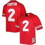 Cris Carter Ohio State Buckeyes Mitchell & Ness Authentic Jersey - Scarlet - U-jersey