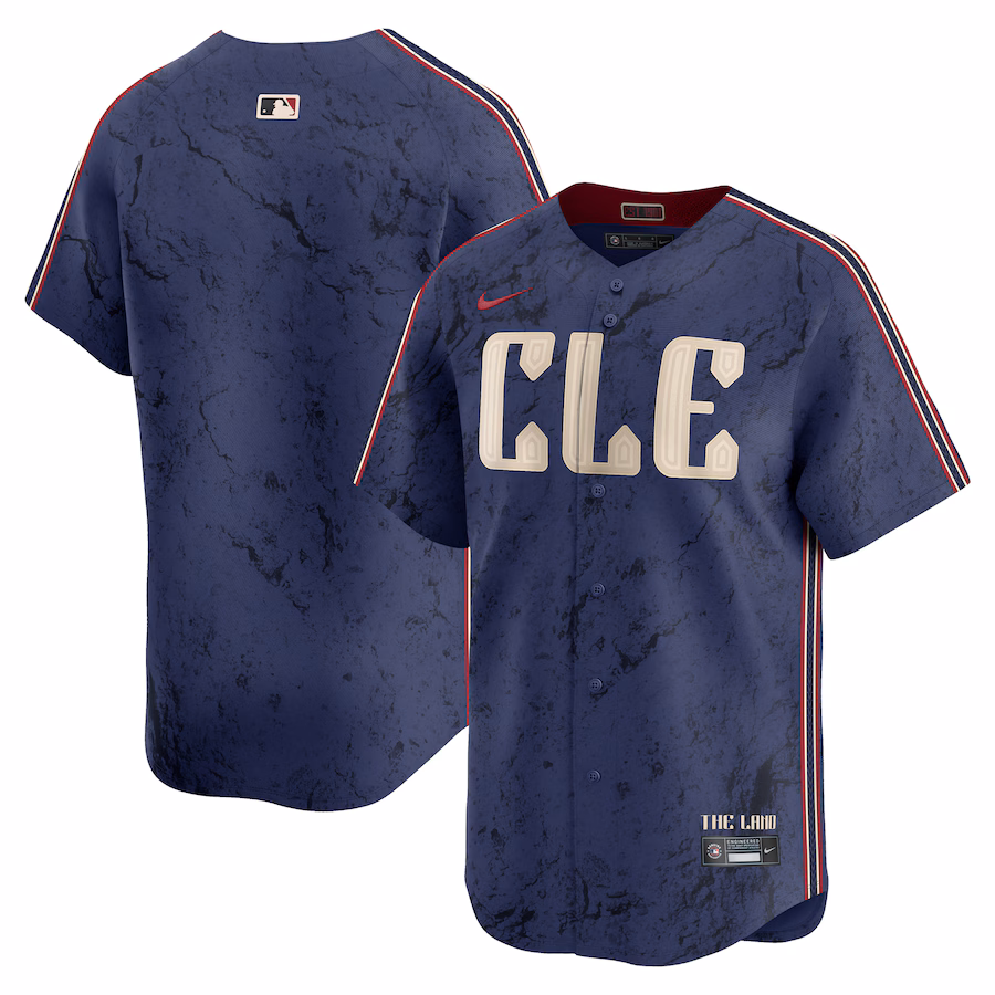 Men's Cleveland Guardians Nike Navy City Connect Limited Jersey - U-jersey