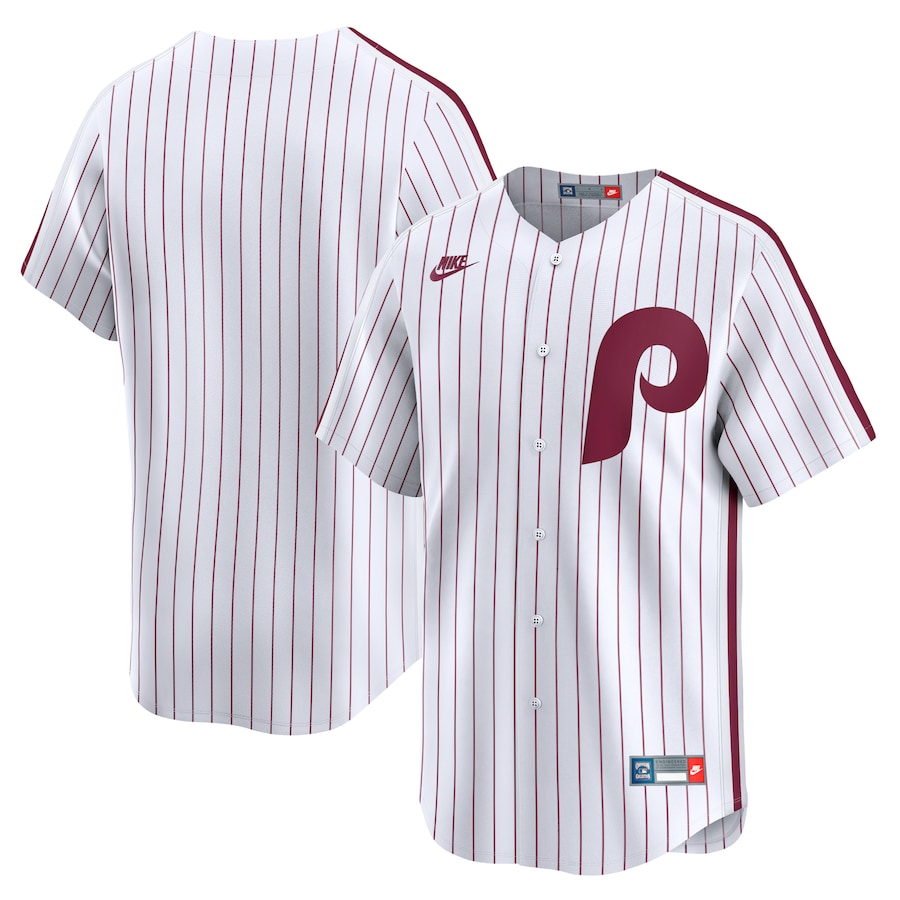 Men's Philadelphia Phillies Nike White Cooperstown Collection Limited Jersey - U-jersey