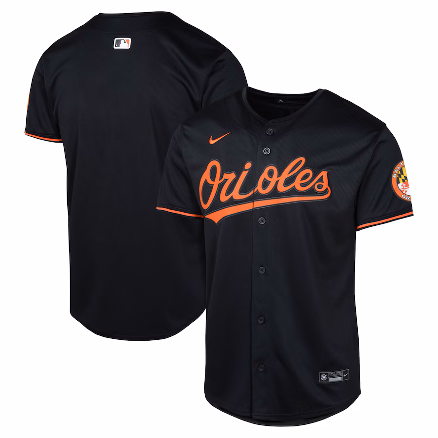 Youth Baltimore Orioles Nike Black Alternate Limited Jersey - U-jersey