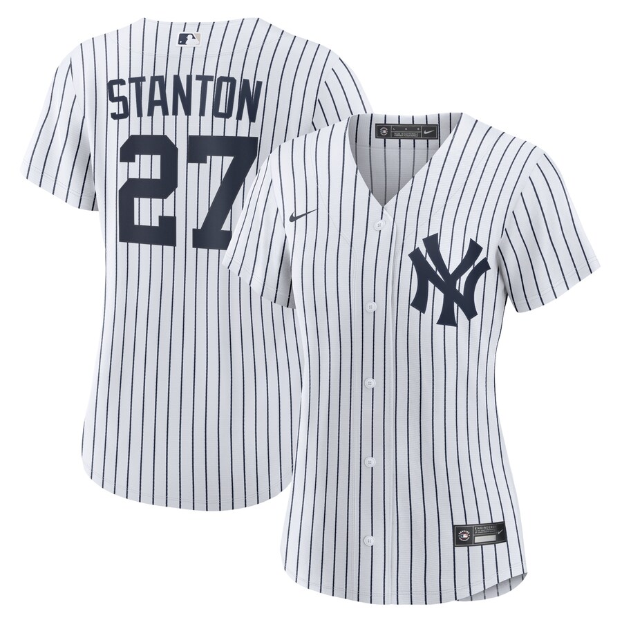 Women's New York Yankees Giancarlo Stanton Nike White Home Replica Player Jersey - U-jersey