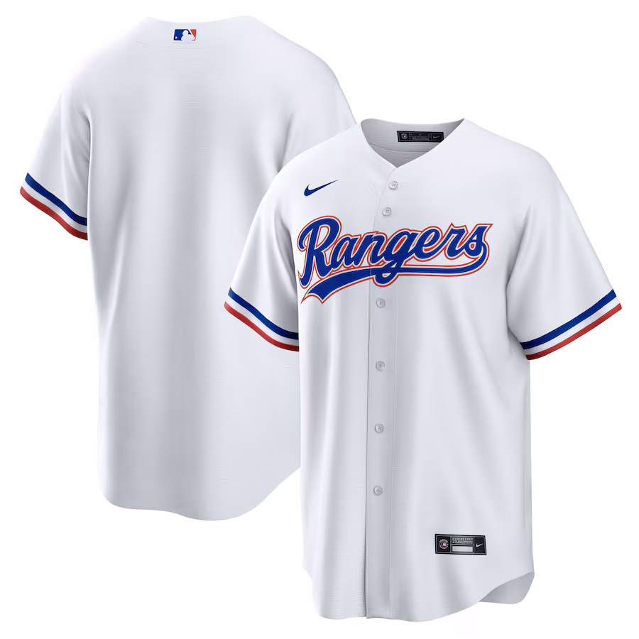 Men's Texas Rangers Nike White Home Blank Replica Jersey - U-jersey