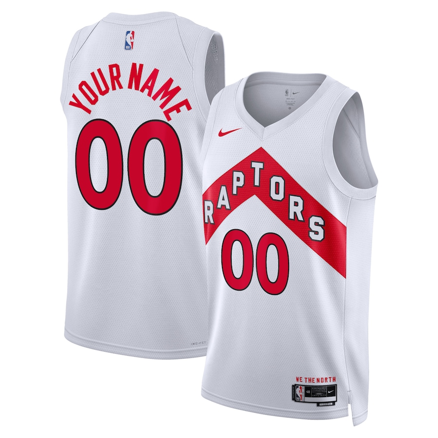 Unisex Toronto Raptors Nike White Swingman Custom Jersey - Association Edition - U-jersey