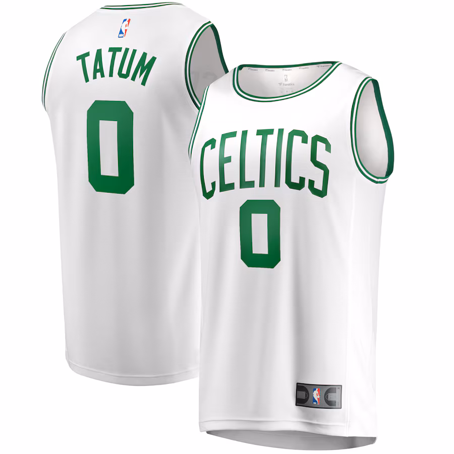 Men's Boston Celtics Jayson Tatum Fanatics White Fast Break Replica Away Jersey - Association Edition - U-jersey