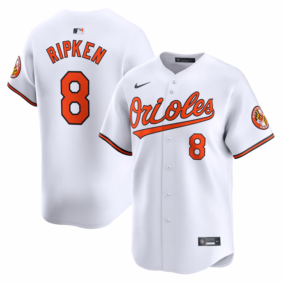 Men's Baltimore Orioles Cal Ripken Jr. Nike White Home Limited Player Jersey - U-jersey