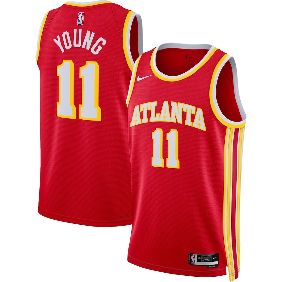 Unisex Atlanta Hawks Trae Young Nike Red Swingman Jersey - Icon Edition - U-jersey