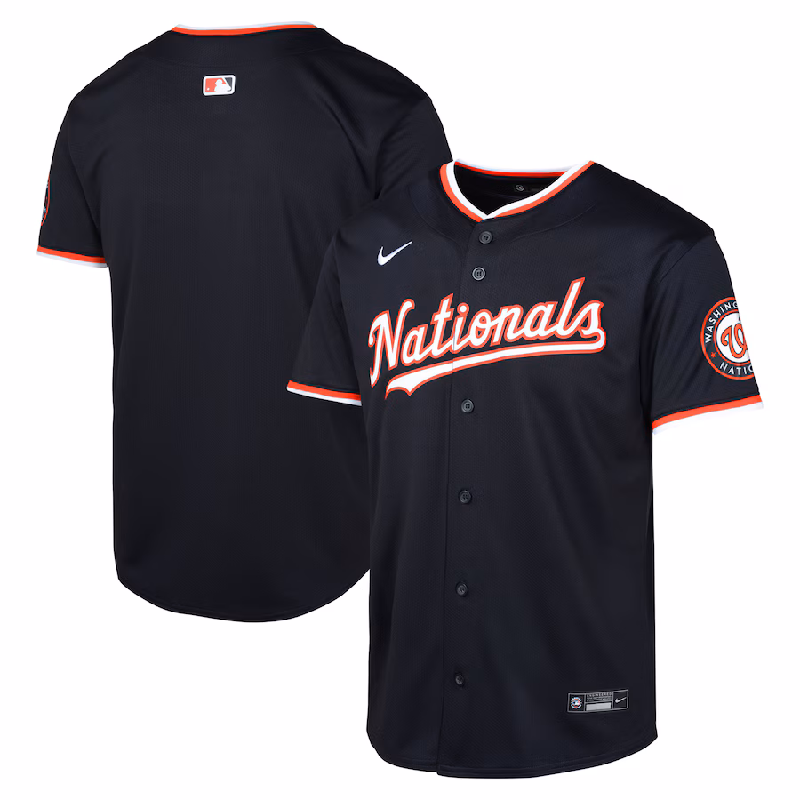 Youth Washington Nationals Nike Navy Alternate Limited Jersey - U-jersey