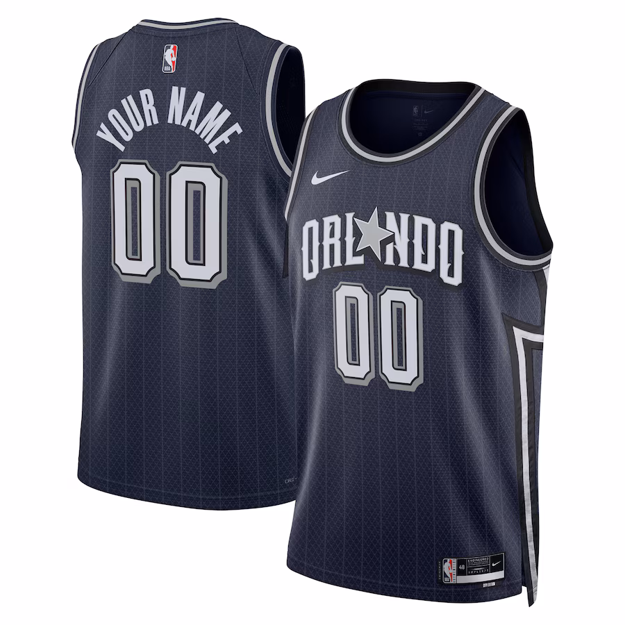 Unisex Orlando Magic  Nike Navy 2023/24 Custom Swingman Jersey - City Edition - U-jersey