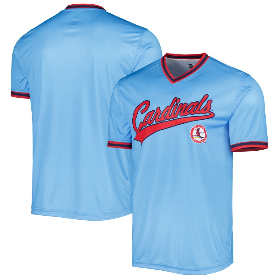 Men's St. Louis Cardinals Stitches Light Blue Cooperstown Collection Team Jersey - U-jersey
