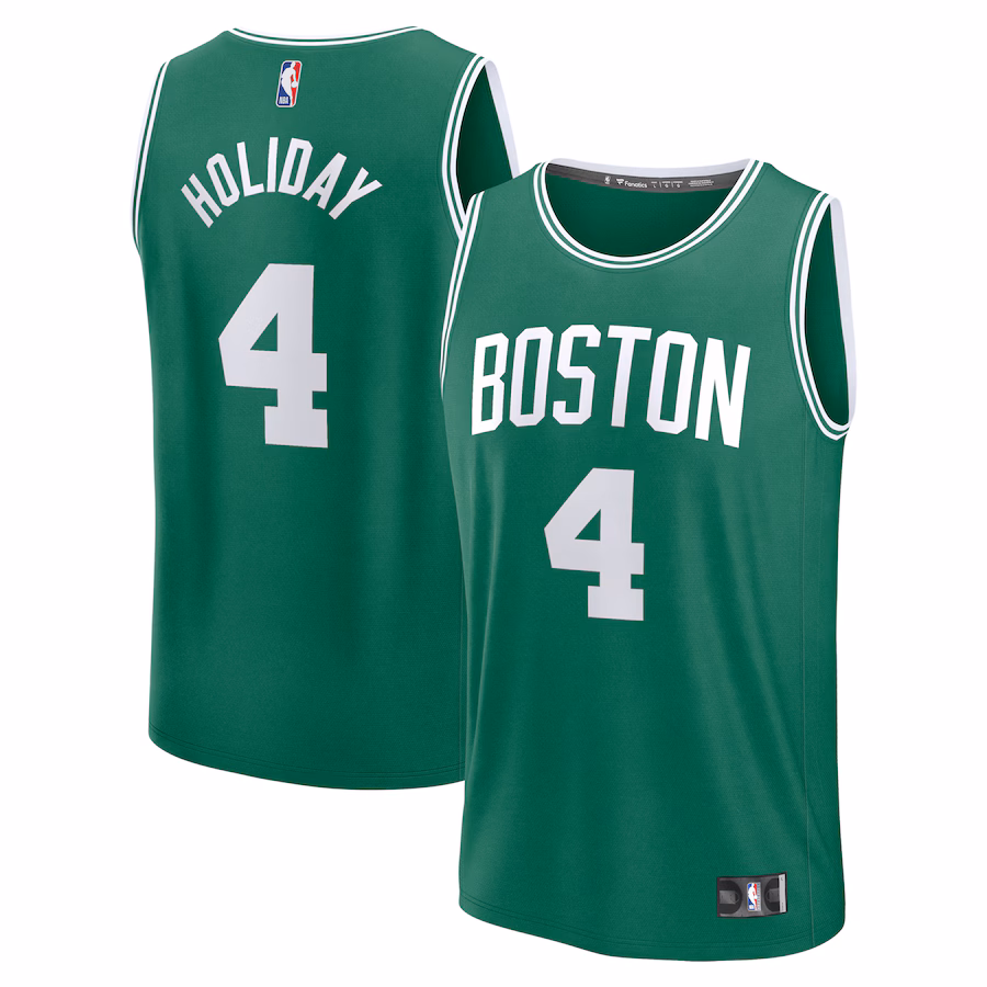 Men's Boston Celtics Jrue Holiday Fanatics Kelly Green Fast Break Player Jersey - Icon Edition - U-jersey