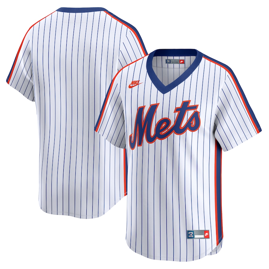 Men's New York Mets Nike White Cooperstown Collection Limited Jersey - U-jersey