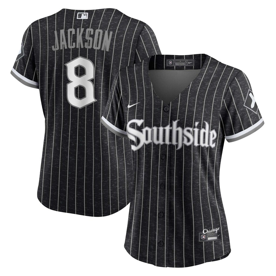 Women's Chicago White Sox Bo Jackson Nike Black City Connect Replica Player Jersey - U-jersey