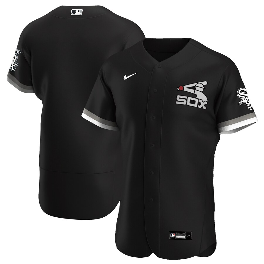 Men's Chicago White Sox Nike Black Alternate Authentic Team Jersey - U-jersey