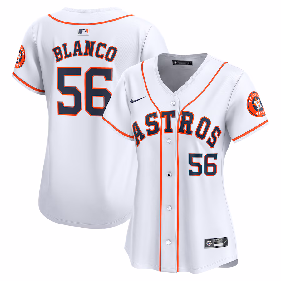 Women's Houston Astros Ronel Blanco Nike White Home Limited Jersey - U-jersey