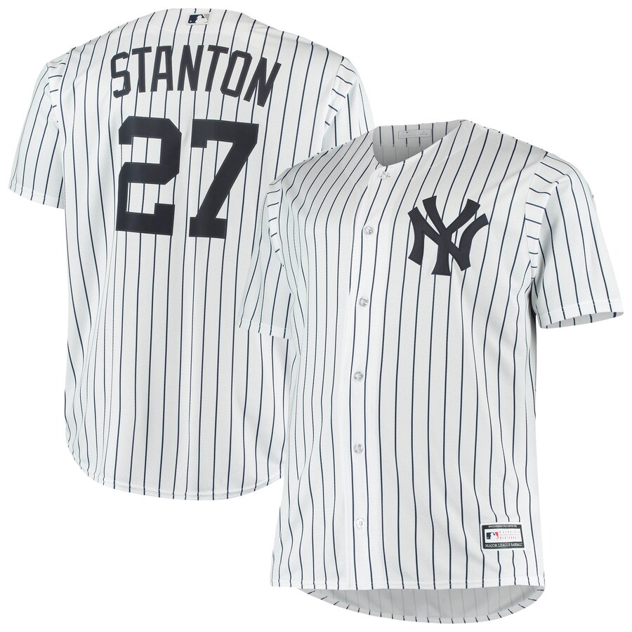 Men's New York Yankees Giancarlo Stanton White Big & Tall Replica Player Jersey - U-jersey