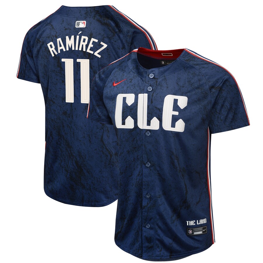 Youth Cleveland Guardians Jose Ramirez Nike Navy 2024 City Connect Limited Jersey - U-jersey