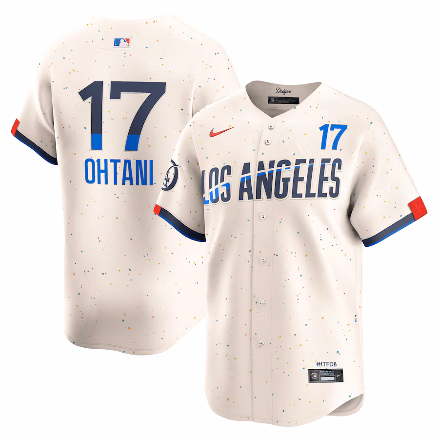 Men's Los Angeles Dodgers Shohei Ohtani Nike Cream City Connect Limited Player Jersey - U-jersey