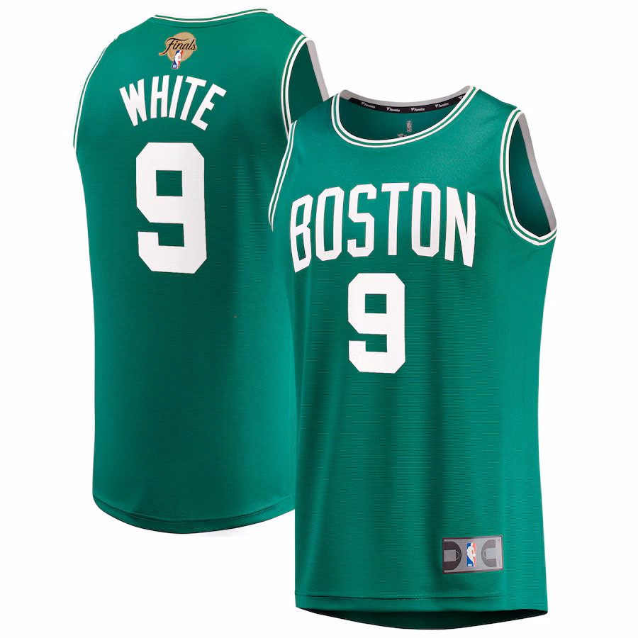 Youth Boston Celtics Derrick White Fanatics Kelly Green 2024 NBA Finals Fast Break Replica Player Jersey - Icon Edition - U-jersey