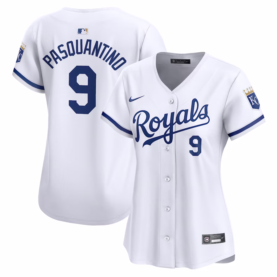 Women's Kansas City Royals Vinnie Pasquantino Nike White Home Limited Player Jersey - U-jersey