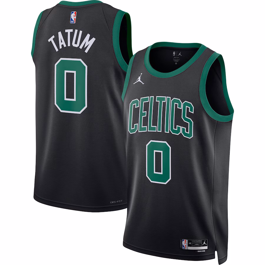 Unisex Boston Celtics Jayson Tatum Jordan Brand Black Swingman Jersey - Statement Edition - U-jersey