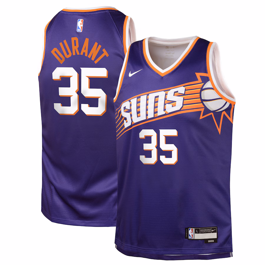 Youth Phoenix Suns Kevin Durant Nike Purple Swingman Jersey - Icon - U-jersey