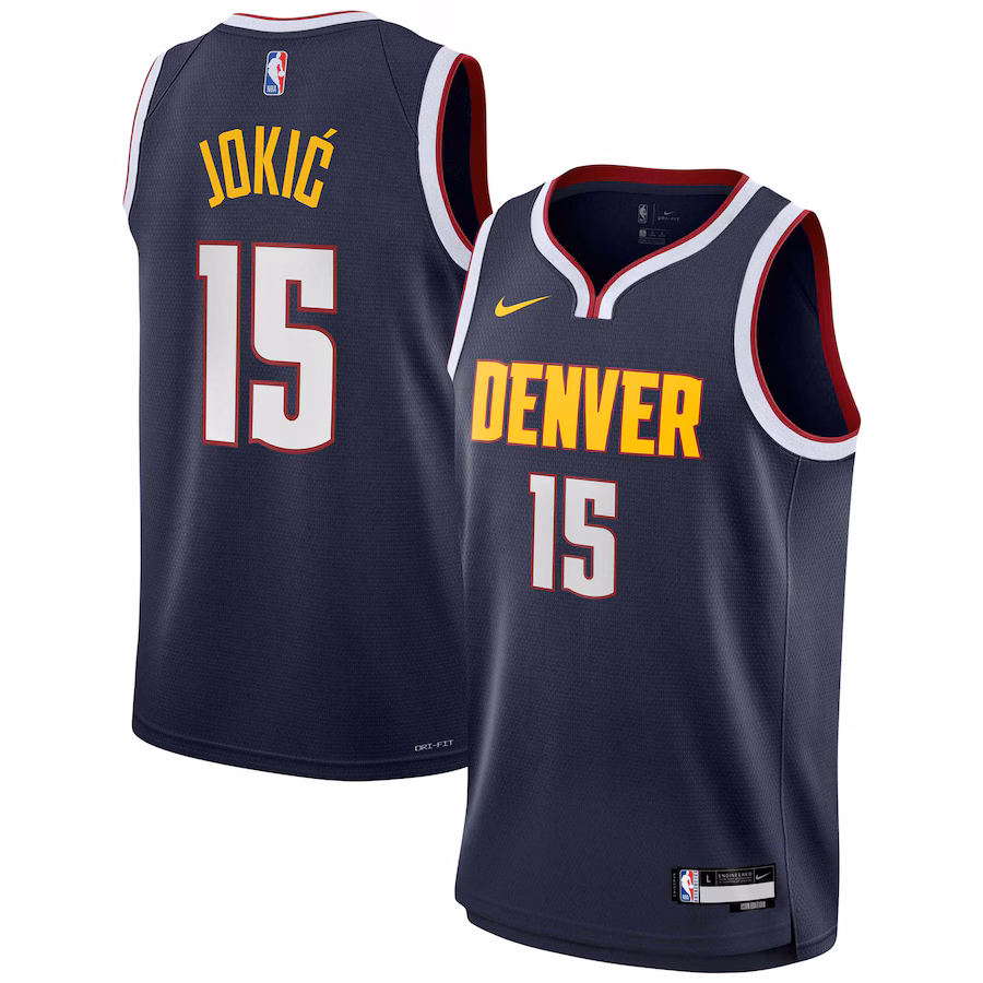Youth Denver Nuggets Nikola Jokic Nike Navy Swingman Jersey - Icon Edition - U-jersey