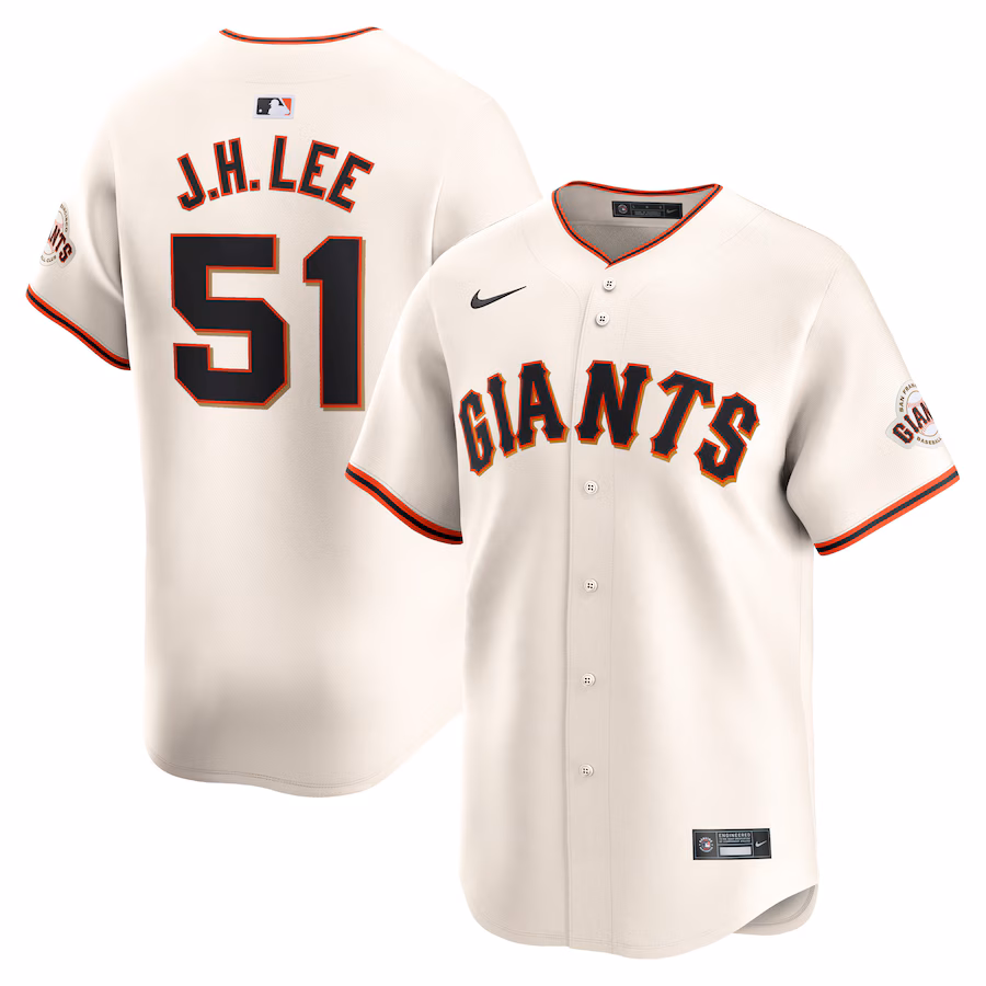 Men's San Francisco Giants Jung Hoo Lee Nike Cream Home Limited Player Jersey - U-jersey