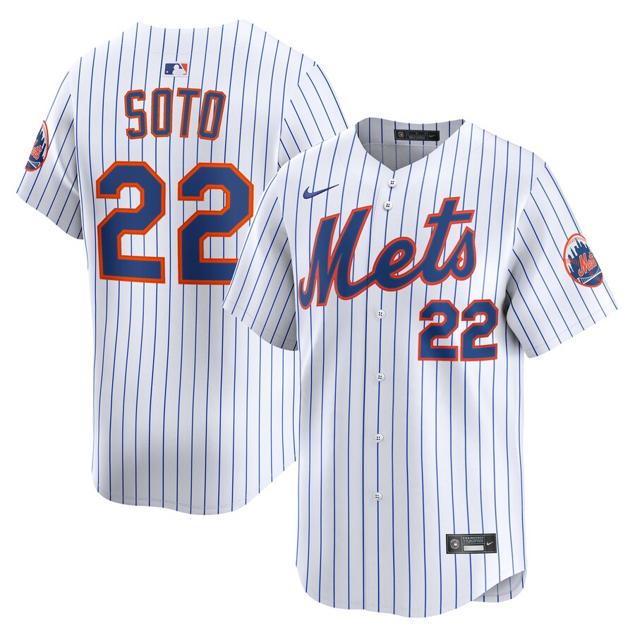 Men's New York Mets Nike White Home Limited Player Jersey - U-jersey