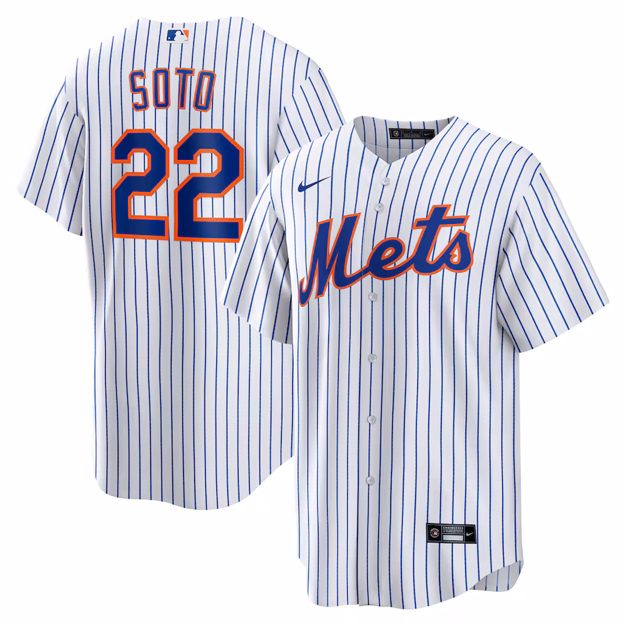 Men's New York Mets Nike White Home Replica Player Jersey - U-jersey