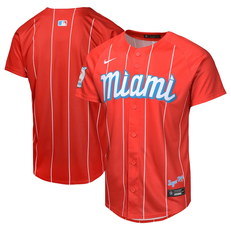 Youth Miami Marlins  Nike Red City Connect Limited Jersey - U-jersey