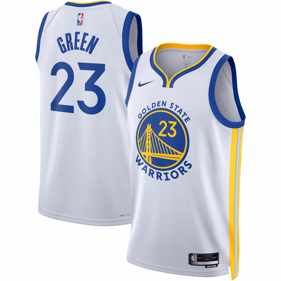 Unisex Golden State Warriors Draymond Green Nike White Swingman Jersey - Association Edition - U-jersey