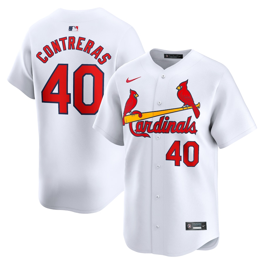 Men's St. Louis Cardinals Willson Contreras Nike White Home Limited Player Jersey - U-jersey