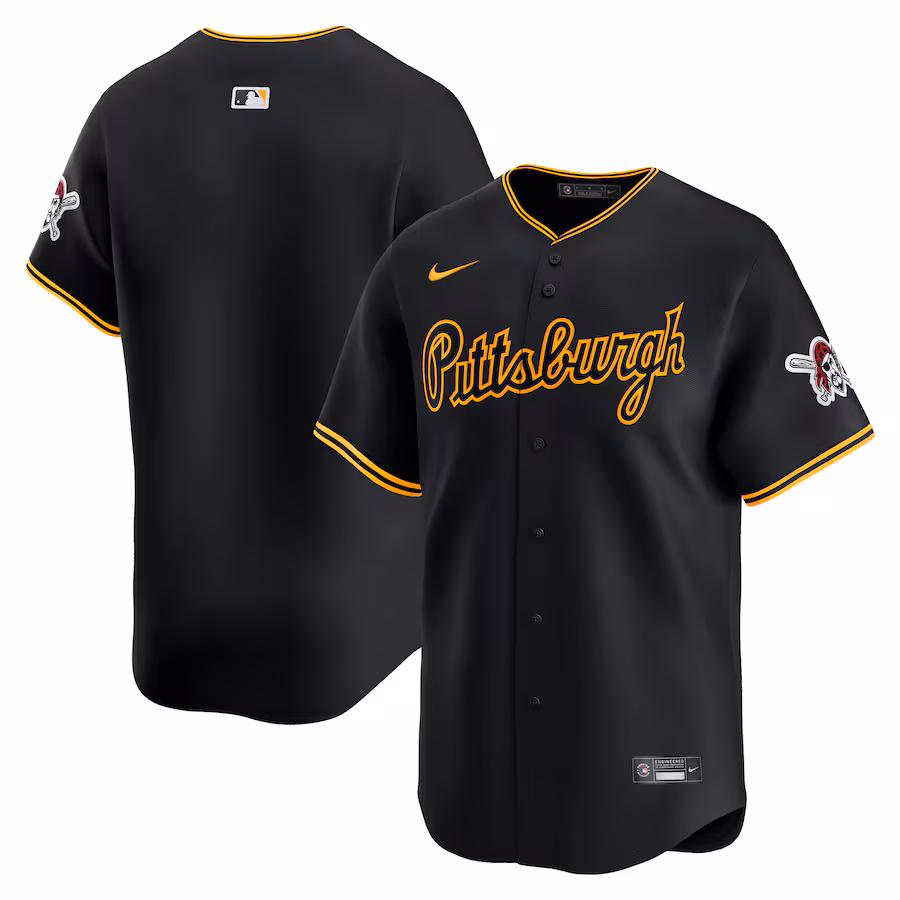 Men's Pittsburgh Pirates Nike Black Alternate Limited Jersey - U-jersey