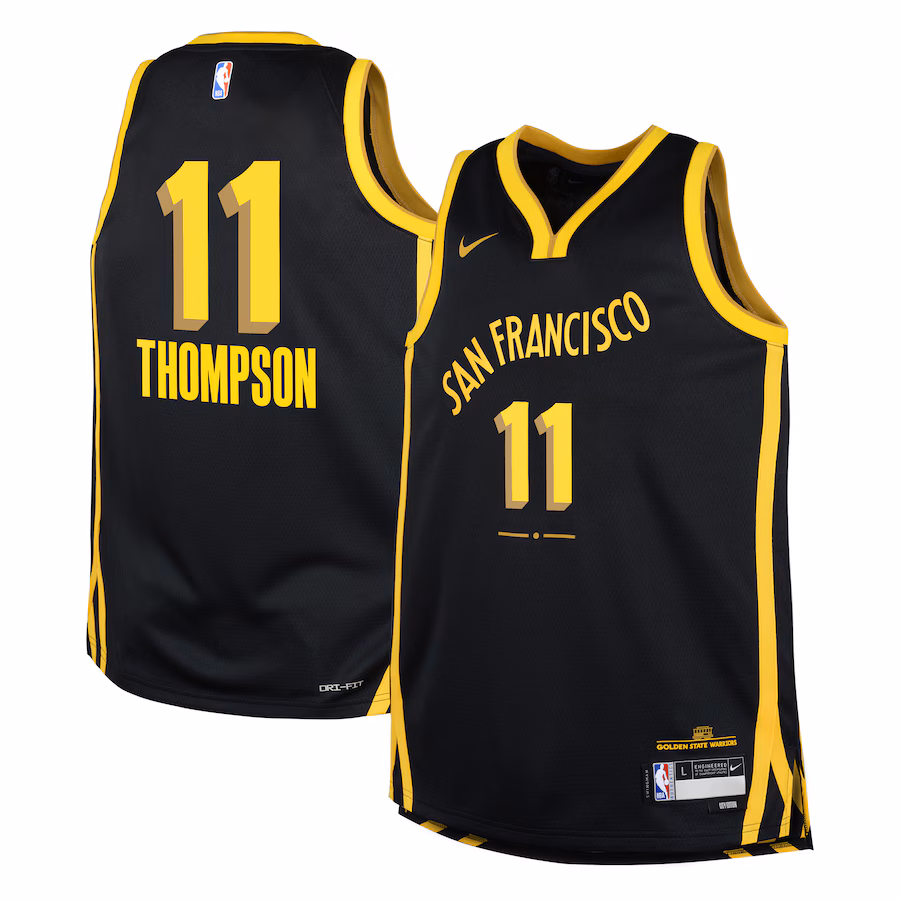 Youth Golden State Warriors Klay Thompson Nike Black  Swingman Replica Jersey - City Edition - U-jersey