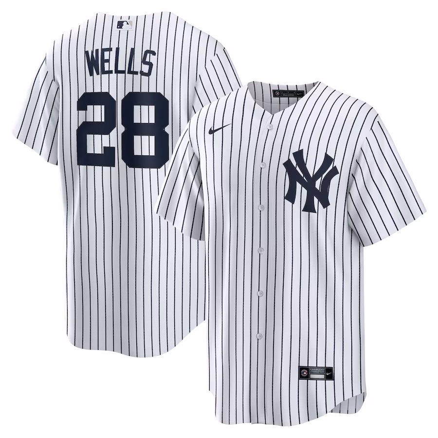 Men's New York Yankees Austin Wells Nike White Home Replica Jersey - U-jersey