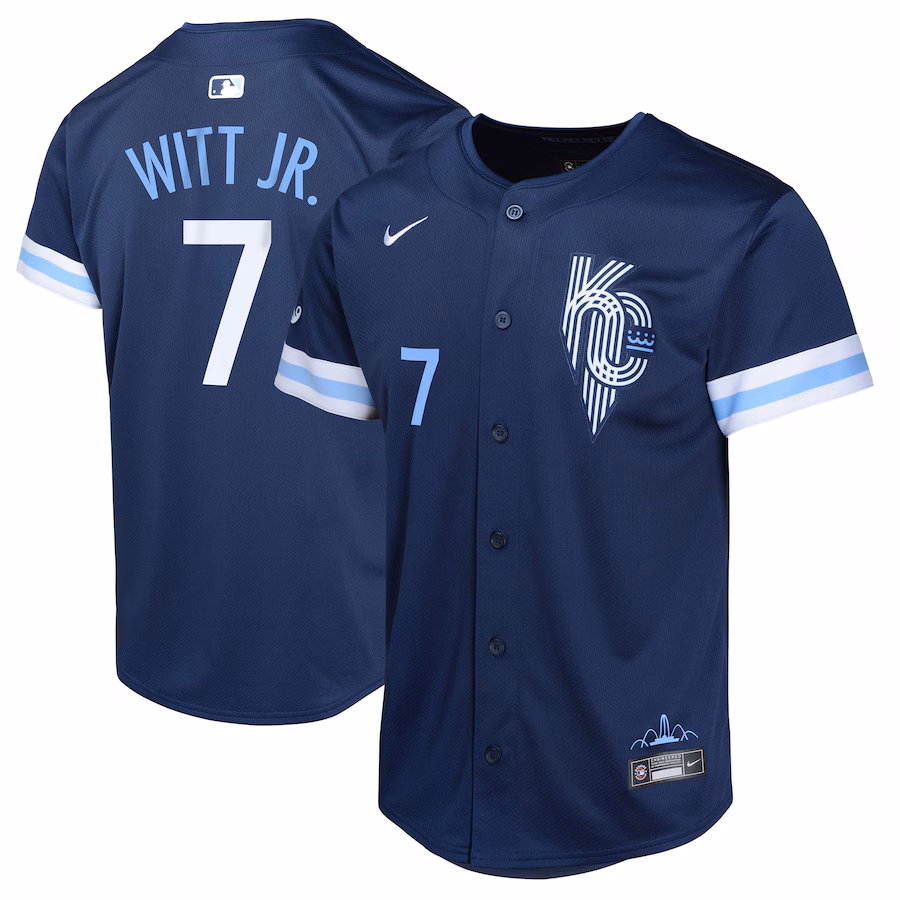 Youth Kansas City Royals Bobby Witt Jr. Nike Navy City Connect Limited Player Jersey - U-jersey