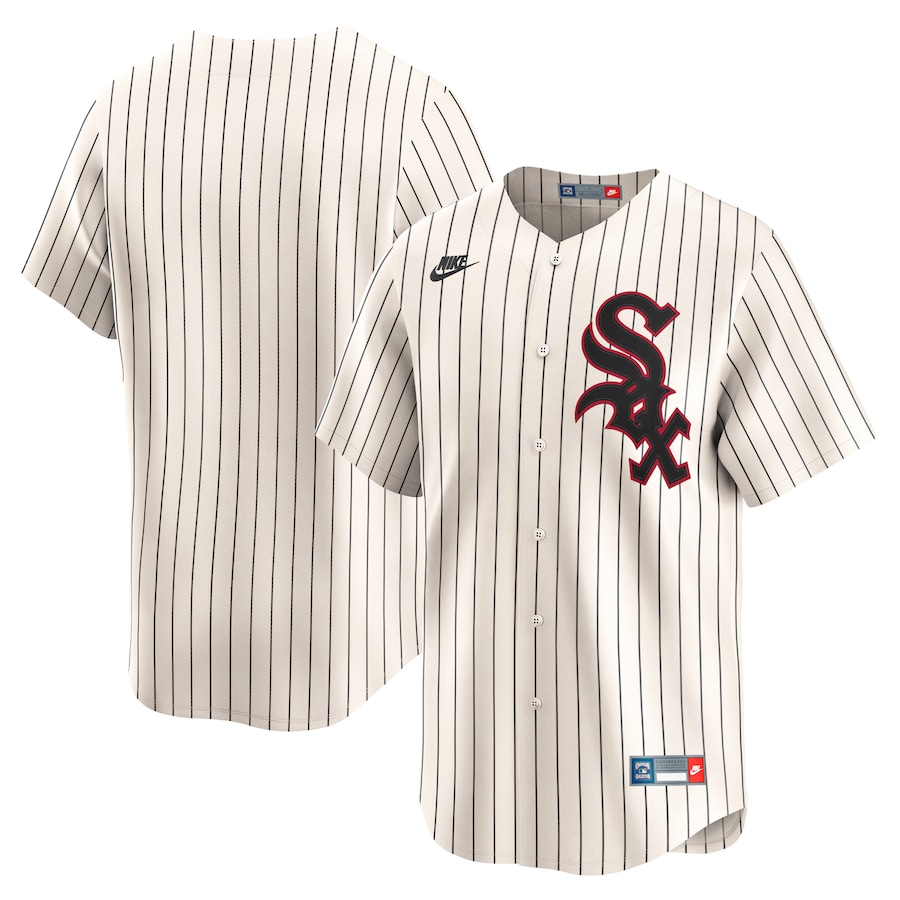 Men's Chicago White Sox Nike Cream Cooperstown Collection Limited Jersey - U-jersey