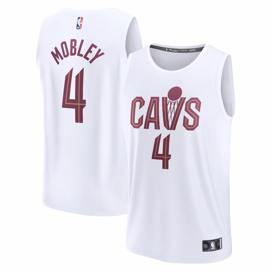 Men's Cleveland Cavaliers Evan Mobley Fanatics White Fast Break Replica Player Jersey - Association Edition - U-jersey