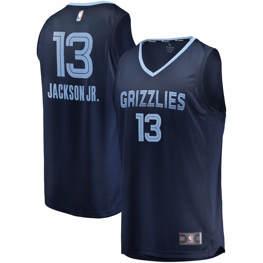 Men's Memphis Grizzlies Jaren Jackson Jr. Fanatics Navy Replica Fast Break Jersey - Icon Edition - U-jersey