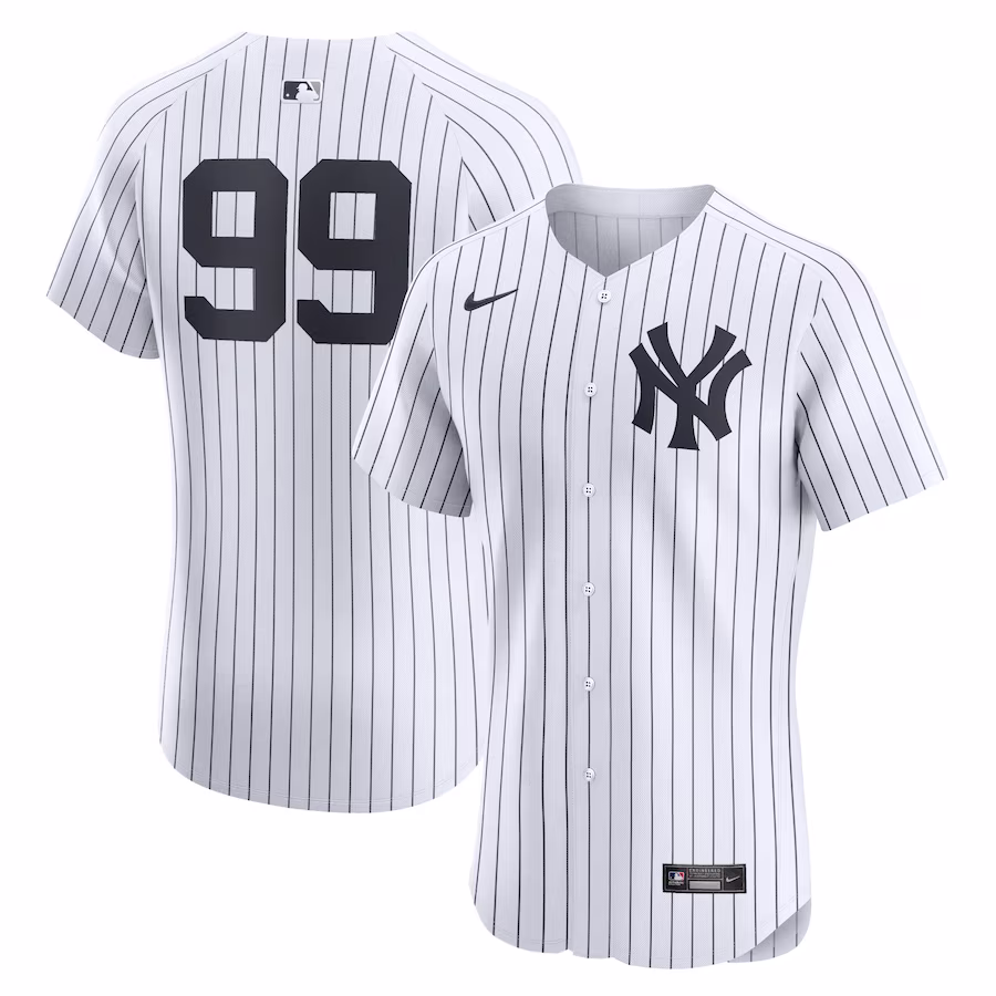 Men's New York Yankees Aaron Judge Nike White Home Elite Player Jersey - U-jersey