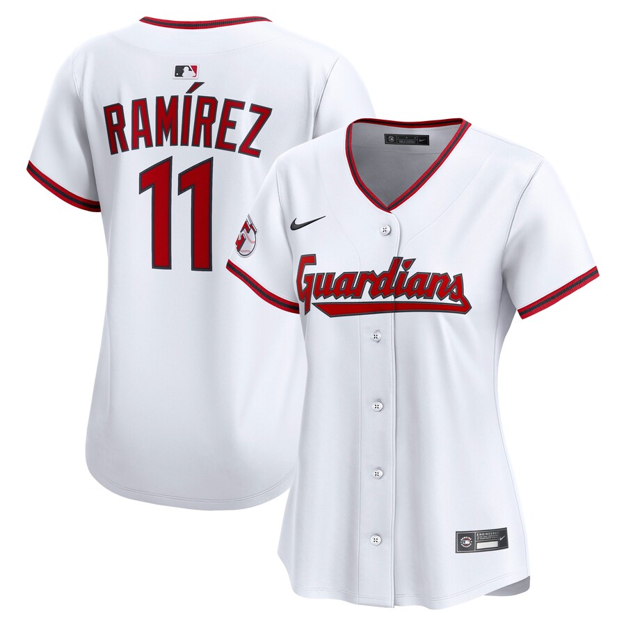 Women's Cleveland Guardians José Ramírez Nike White Home Limited Player Jersey - U-jersey