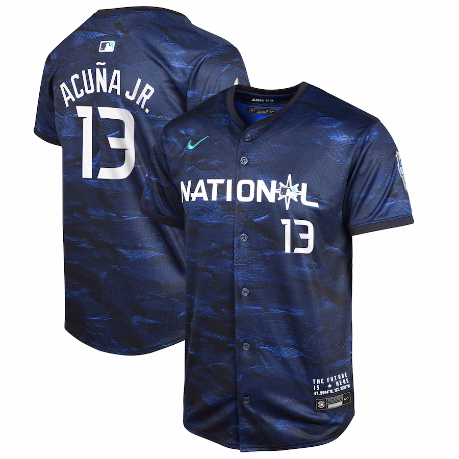 Youth National League Ronald Acuña Jr. Nike Royal 2023 MLB All-Star Game Limited Player Jersey - U-jersey